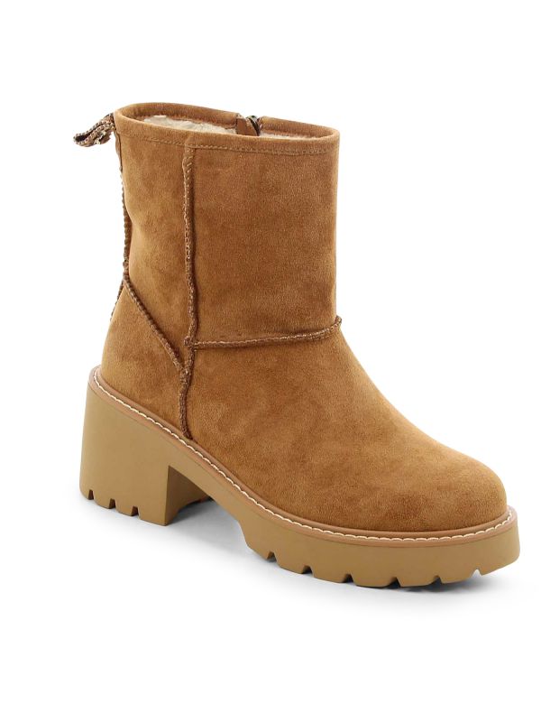 מגפוני נשים עם עקב טרקטור