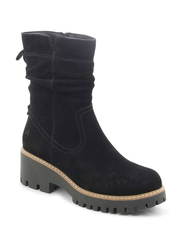 מגפי נשים עם עקב טרקטור