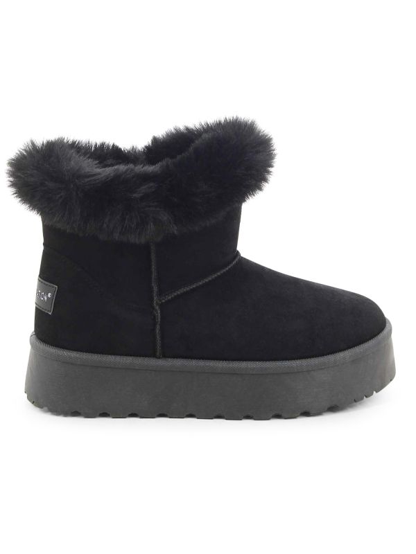 מגפוני נשים נוחים עם פרווה