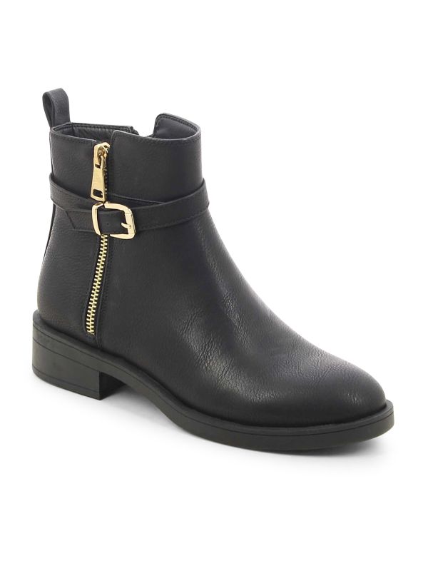 מגפוני נשים עם אבזם מוזהב