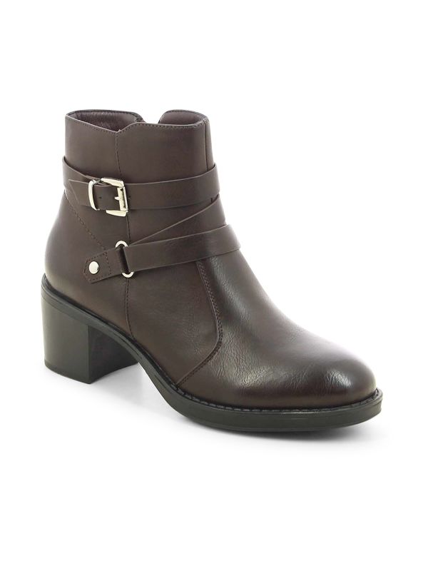 מגפוני עקב לנשים עם רצועה דקה ואבזם