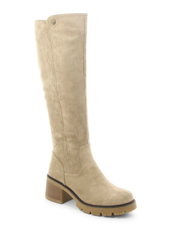 מגפי ברך לנשים עם עקב טרקטור