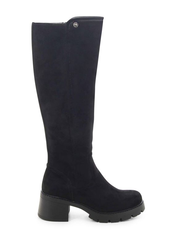 מגפי ברך לנשים עם עקב טרקטור