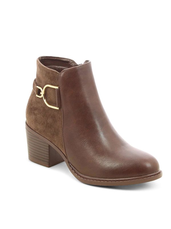 מגפוני נשים אלגנטיים עם אבזם מוזהב