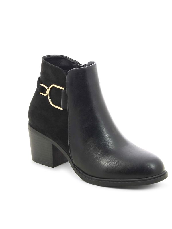 מגפוני נשים אלגנטיים עם אבזם מוזהב