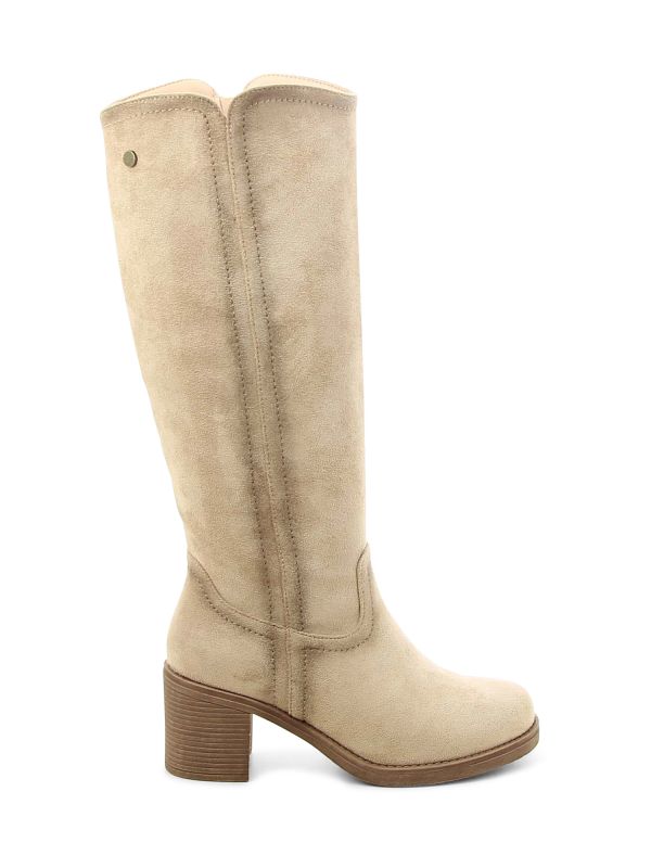 מגפי עקב בגוון משופשף לנשים