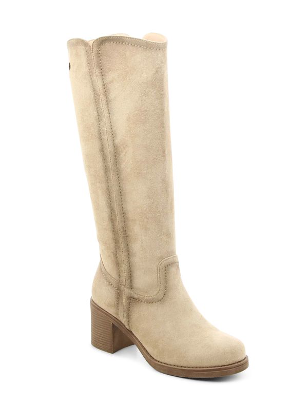 מגפי עקב בגוון משופשף לנשים