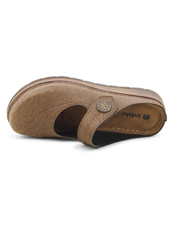 כפכפי נוחות עם רצועת כפתור לנשים