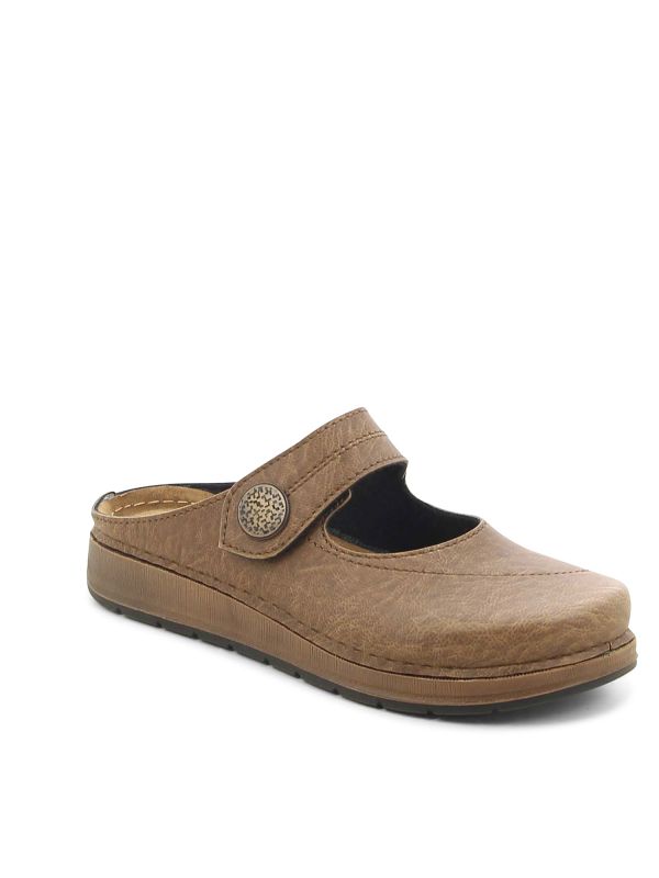 כפכפי נוחות עם רצועת כפתור לנשים