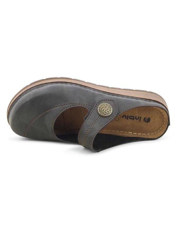 כפכפי נוחות עם רצועת כפתור לנשים