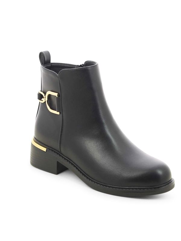 מגפוני נשים אלגנטיים עם אבזם מוזהב