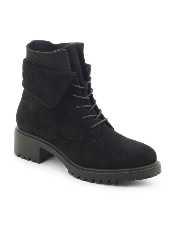 מגפוני נשים בסטייל צבאי עם בד ריב