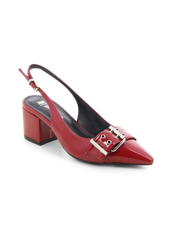 נעלי סירה עם עקב ואבזם לנשים