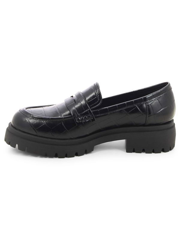 נעלי מוקסין בדוגמת נחש לנשים