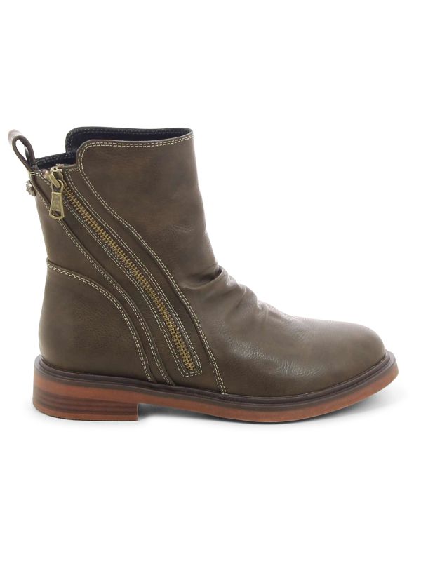 מגפוני נשים עם רוכסן אלכסוני