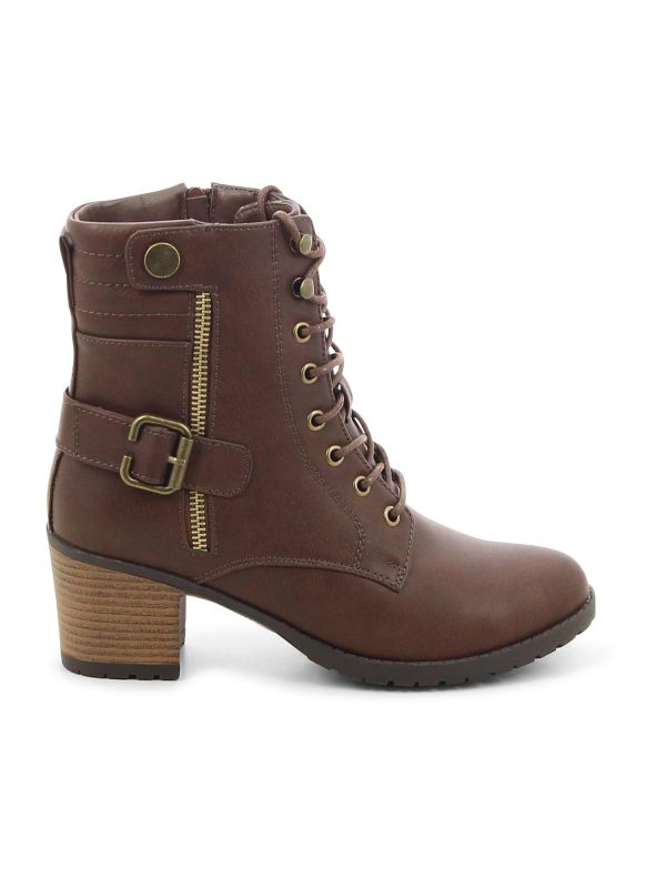 מגפוני עקב בסטייל צבאי לנשים