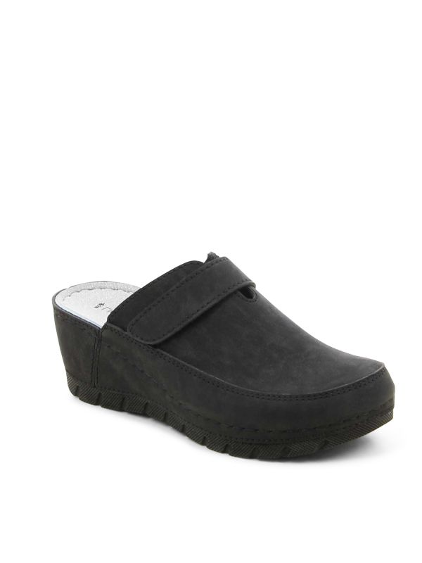 כפכפי נשים עם עקב רוקי גבוה