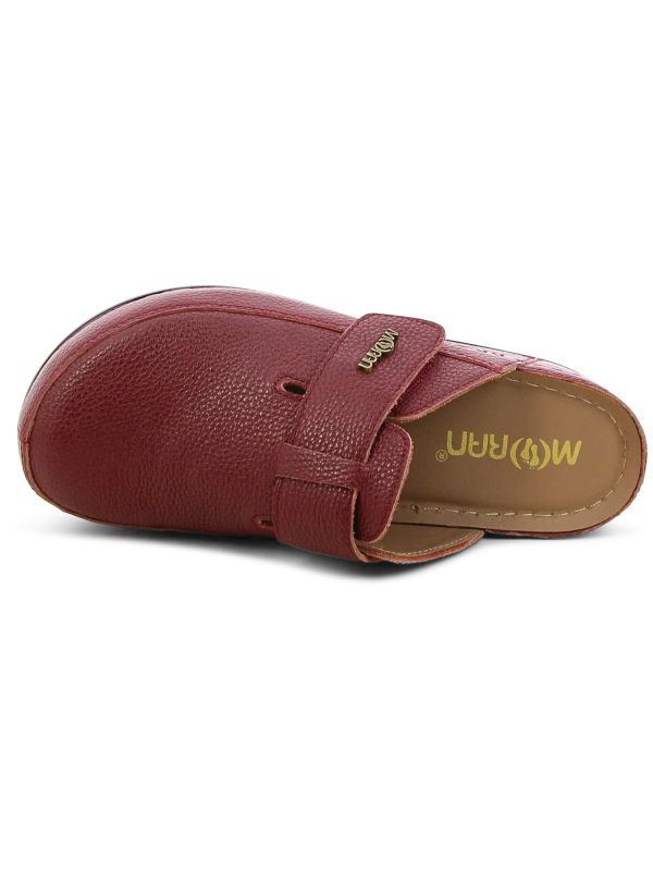 כפכפי נוחות סגורים עם עקב רוקי לנשים