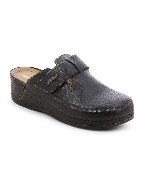 כפכפי נוחות סגורים עם עקב רוקי לנשים