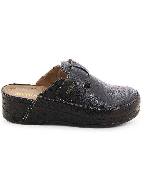 כפכפי נוחות סגורים עם עקב רוקי לנשים