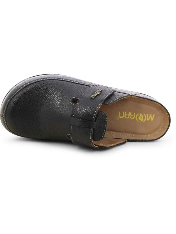 כפכפי נוחות סגורים עם עקב רוקי לנשים