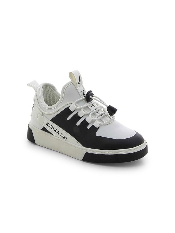 נעלי סניקרס NAUTICA שחור לבן לילדים