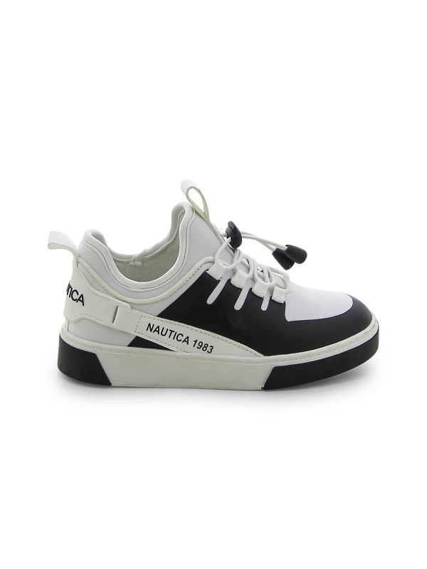 נעלי סניקרס NAUTICA שחור לבן לילדים