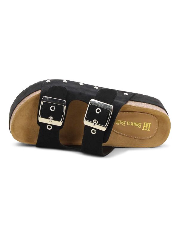 כפכפי פלטפורמה עם רצועות לנשים