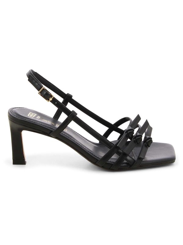 סנדלי עקב שלוש רצועות לנשים