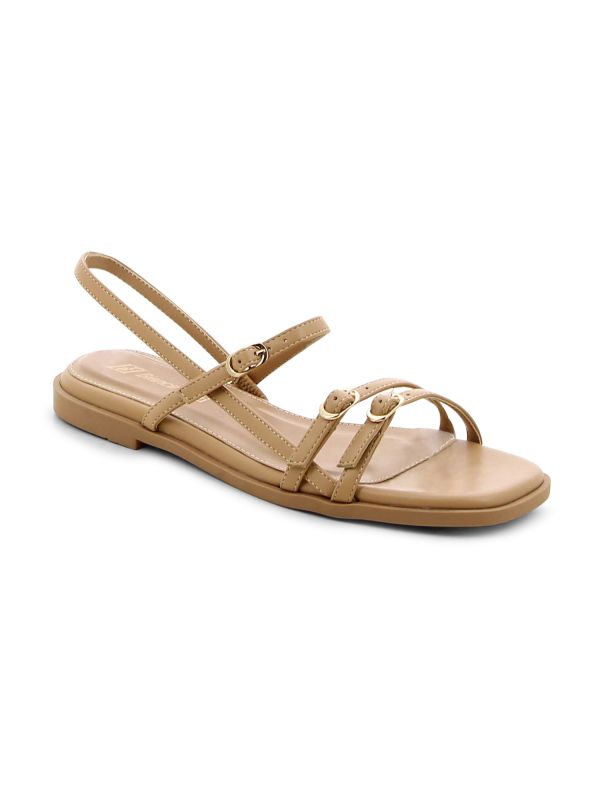 סנדלים שטוחים עם רצועות לנשים