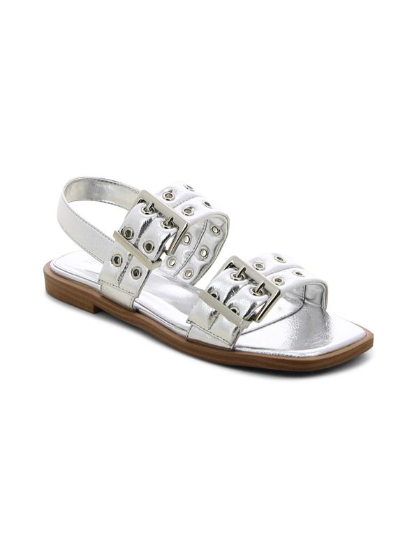 סנדלי רצועות מטאליים לנשים
