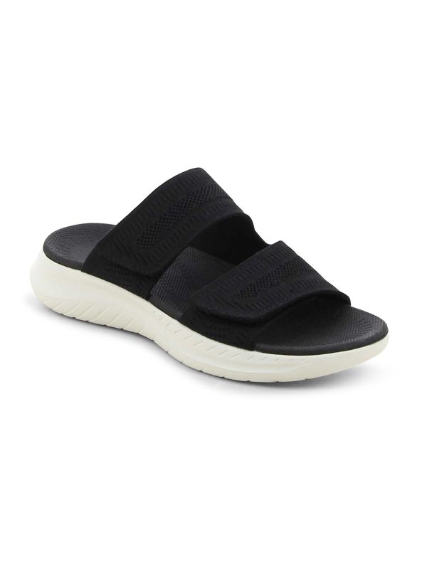 כפכפי רצועות וולקרו עם סוליה מוגבהת לנשים