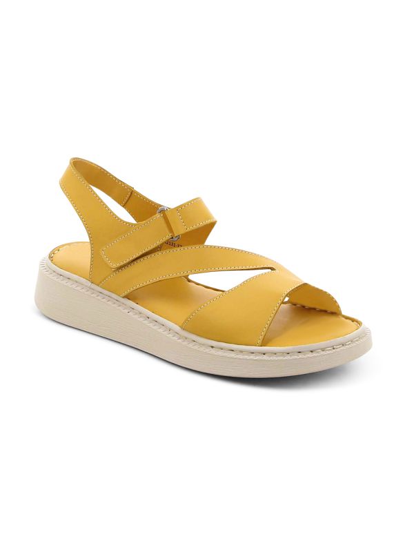 סנדלי פלטפורמה רצועות מוצלבות לנשים