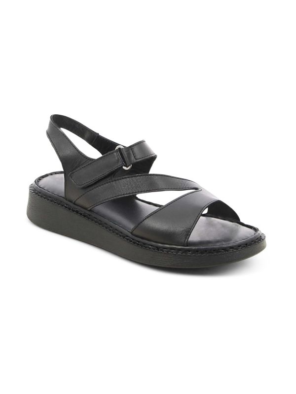 סנדלי פלטפורמה רצועות מוצלבות לנשים