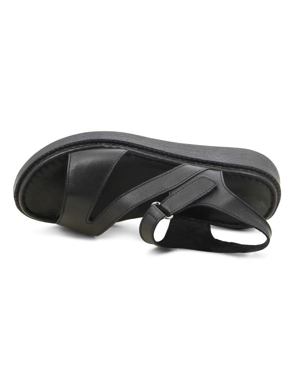 סנדלי פלטפורמה רצועות מוצלבות לנשים