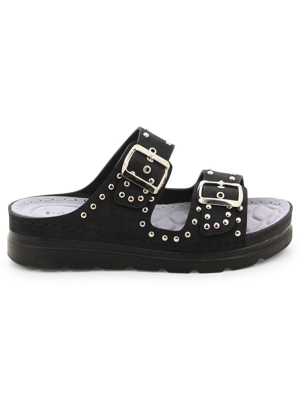 כפכפי רצועות עם ניטים לנשים