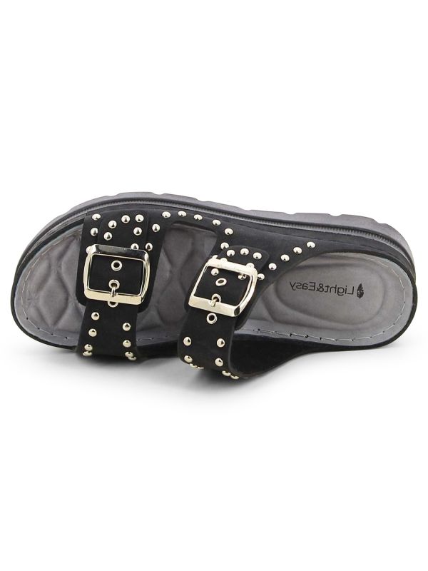 כפכפי רצועות עם ניטים לנשים