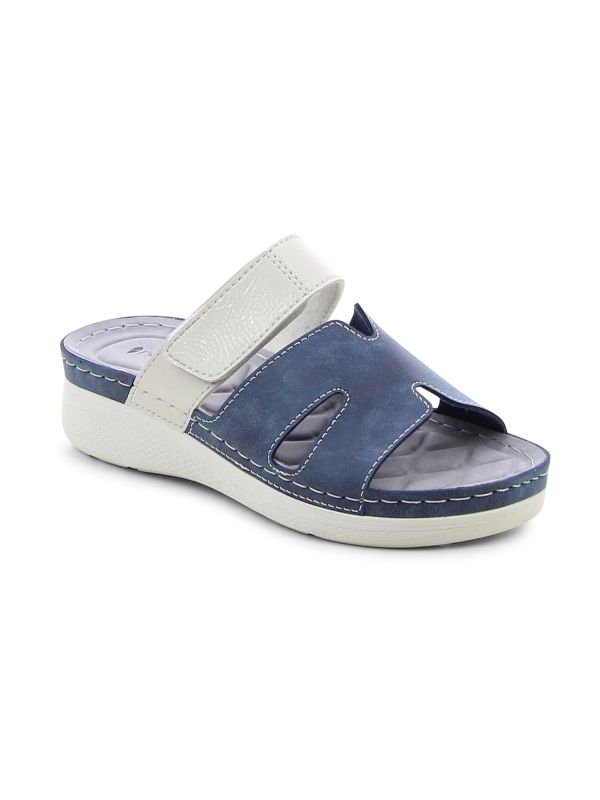 כפכפי נוחות רוקי כחול לבן לנשים