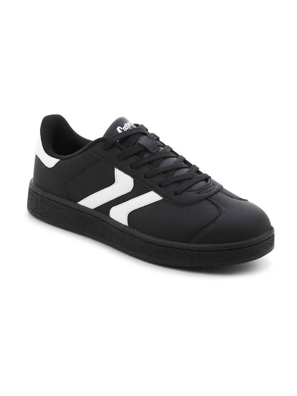 נעלי סניקרס שחור -לבן לגברים LEE COOPER