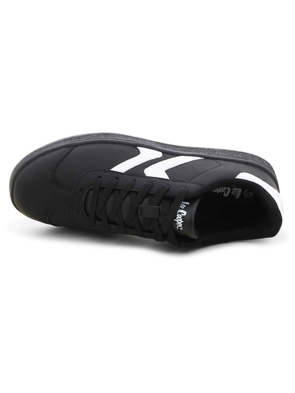 נעלי סניקרס שחור -לבן לגברים LEE COOPER