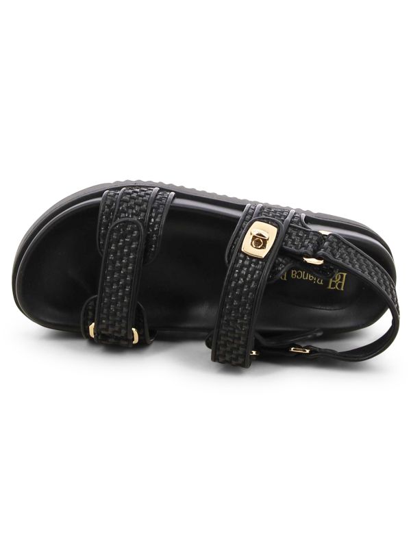 סנדלים קלועים עם סוליית טרקטור לנשים