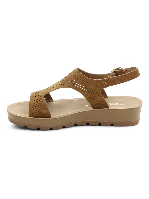 סנדלי נוחות עם רצועה מחוררת לנשים