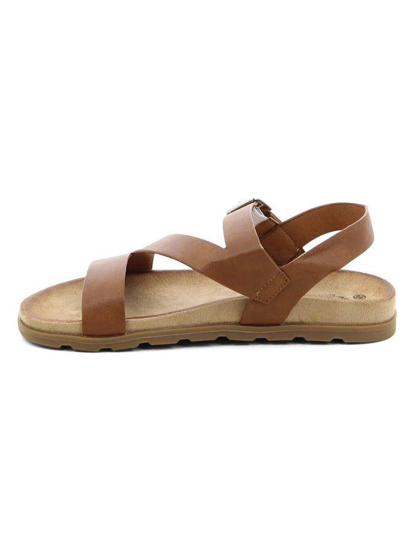 סנדלי רצועות שטוחים לנשים