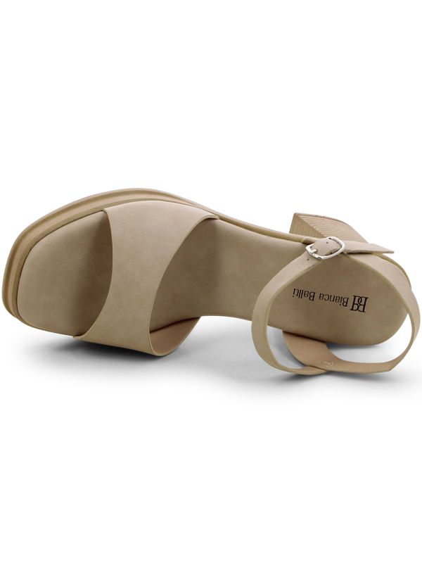 סנדלי עקב עץ לנשים