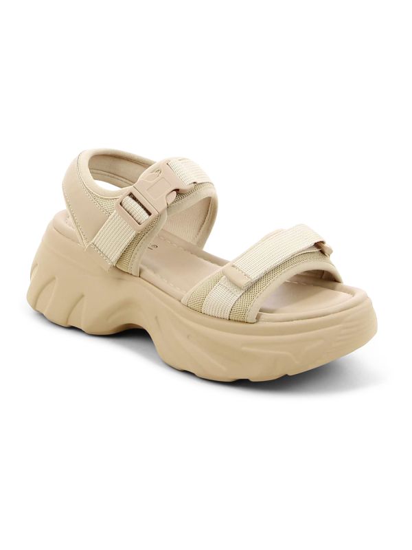 סנדלים ספורטיביים עם רצועות וולקרו לנשים