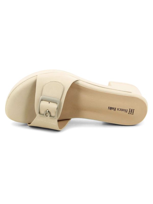 כפכפי עקב עם אבזם לנשים