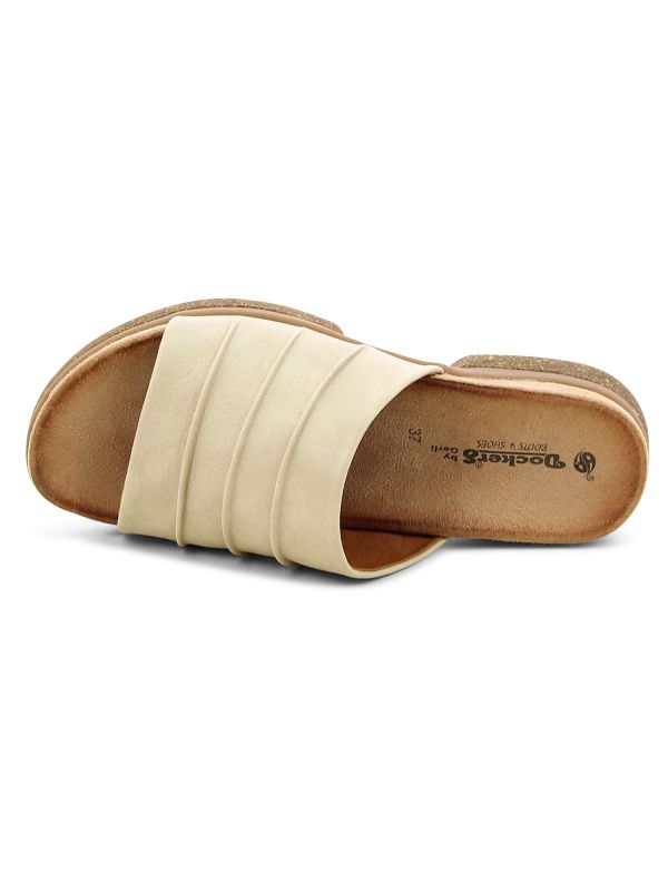 כפכפי נשים שטוחים עם רצועה עבה