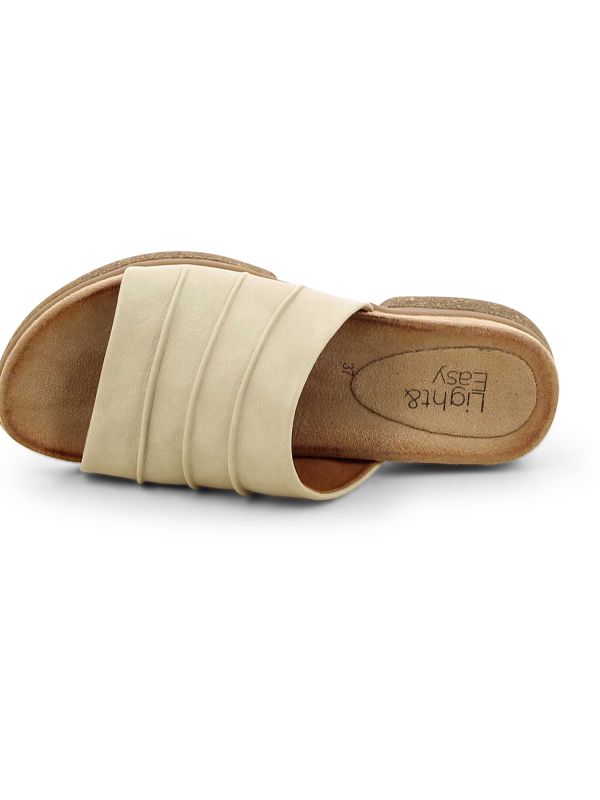 כפכפי נשים שטוחים עם רצועה עבה