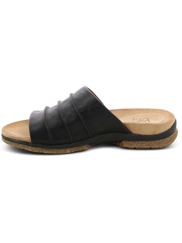 כפכפי נשים שטוחים עם רצועה עבה