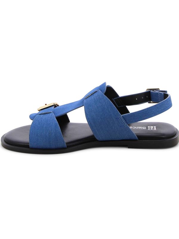 סנדלי ג’ינס עם רצועות לנשים